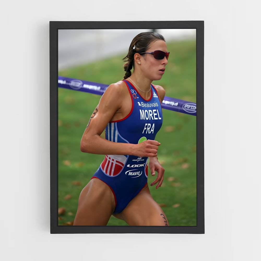 Poster Triathlon en Action – affiche Athlétisme (vue 2)